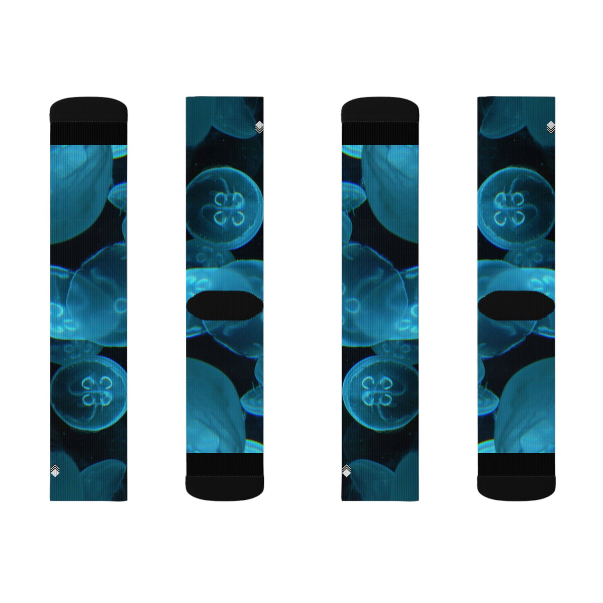 Blue Jelly Crew Socks