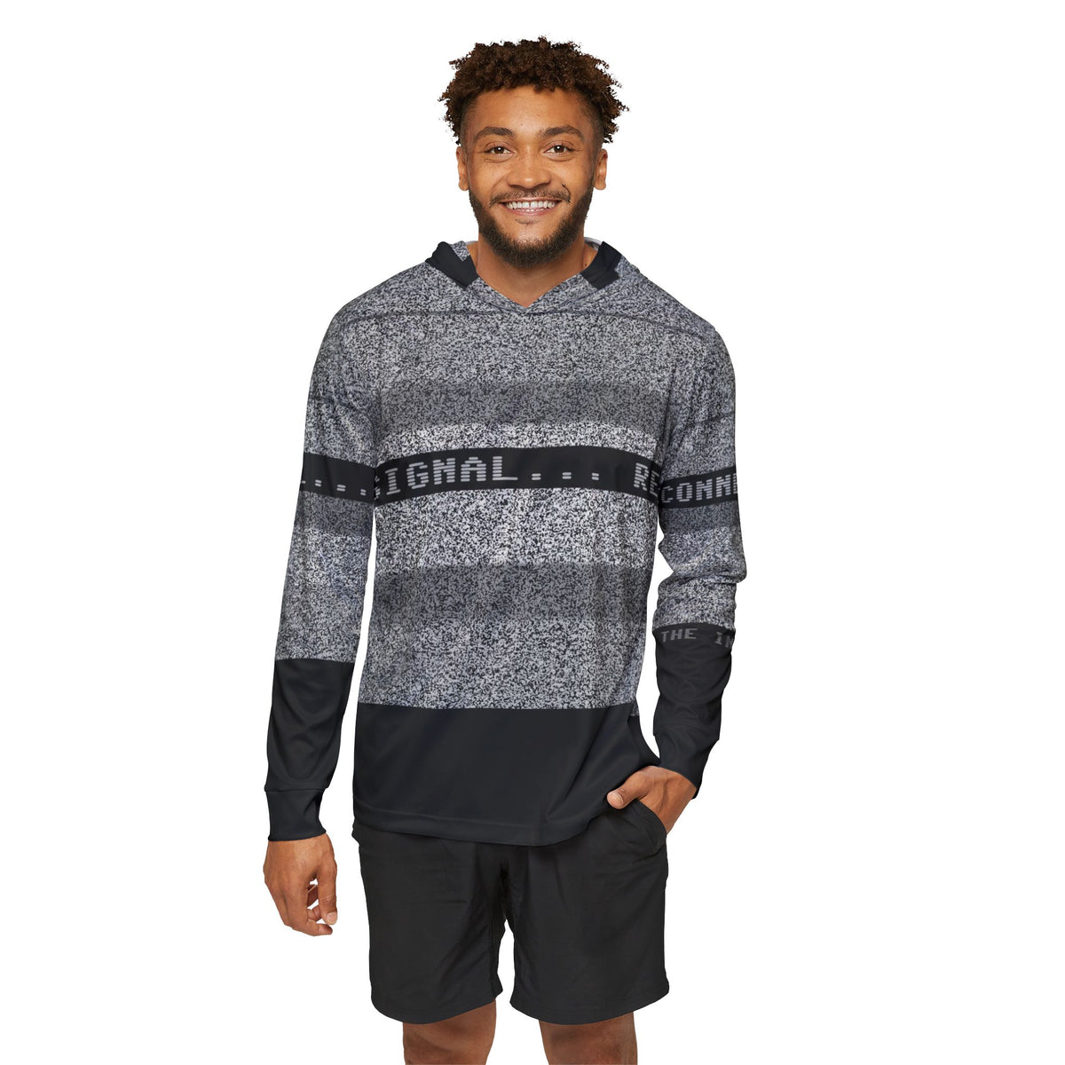 *It's Lvls_Us, the Individuals* "NO SIGNAL..RECONNECTING" Men's Sports Warmup Hoodie